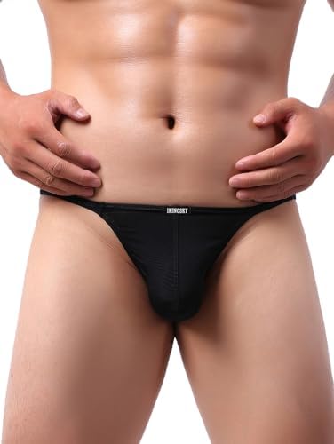 Stretch G-string Low Rise Y-back Thong • Black • 1-pack