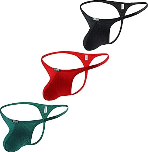 Stretch Pouch G-string Low Rise Bulge • 3-pack