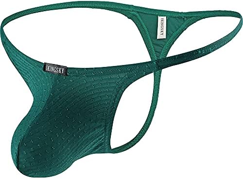 Stretch Pouch G-string Low Rise Bulge • Green • 3-pack