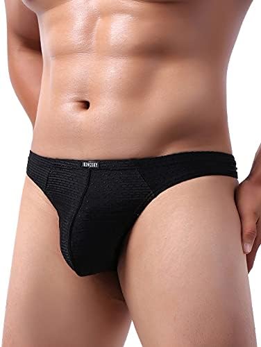 Stretch Thong Low Rise T-back • Black • 3-pack