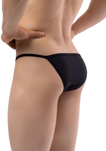 String Bikini High-leg Opening Briefs • Black • 1-pack