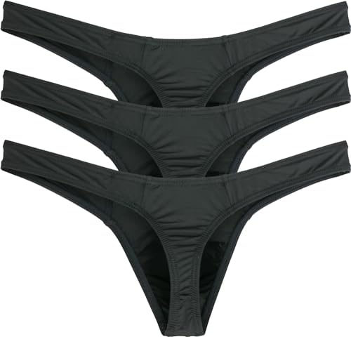Thong Low Rise T-Back Under • Black • 3-pack