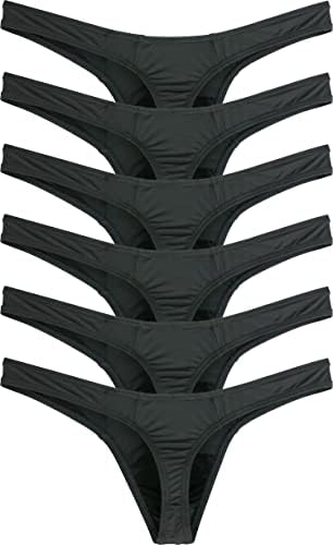 Thong Low Rise T-Back Under • Black • 6-pack