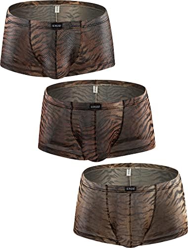 Tiger Stripes Boxer Briefs Bulge Shorts • 3-pack