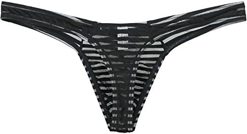 Transprant Thong Low Rise See • Black • 6-pack