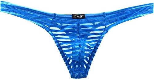 Transprant Thong Low Rise See • Blue • 6-pack